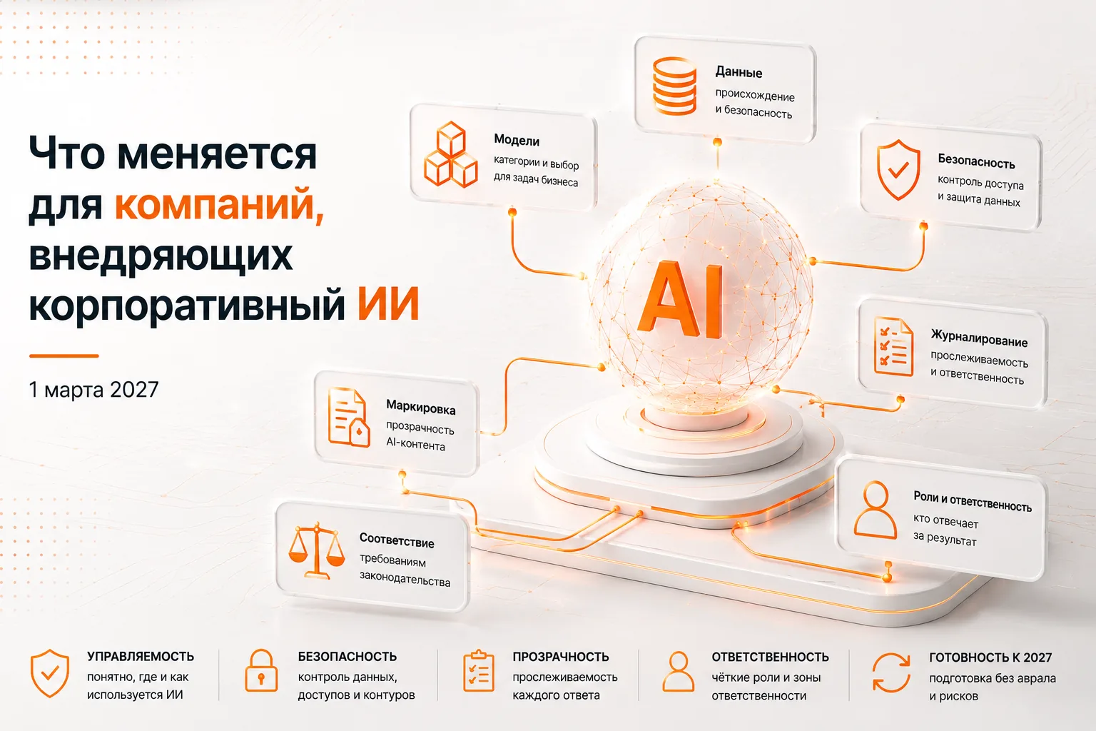 Что меняется для компаний, внедряющих корпоративный ИИ, с 1 марта 2027 года
