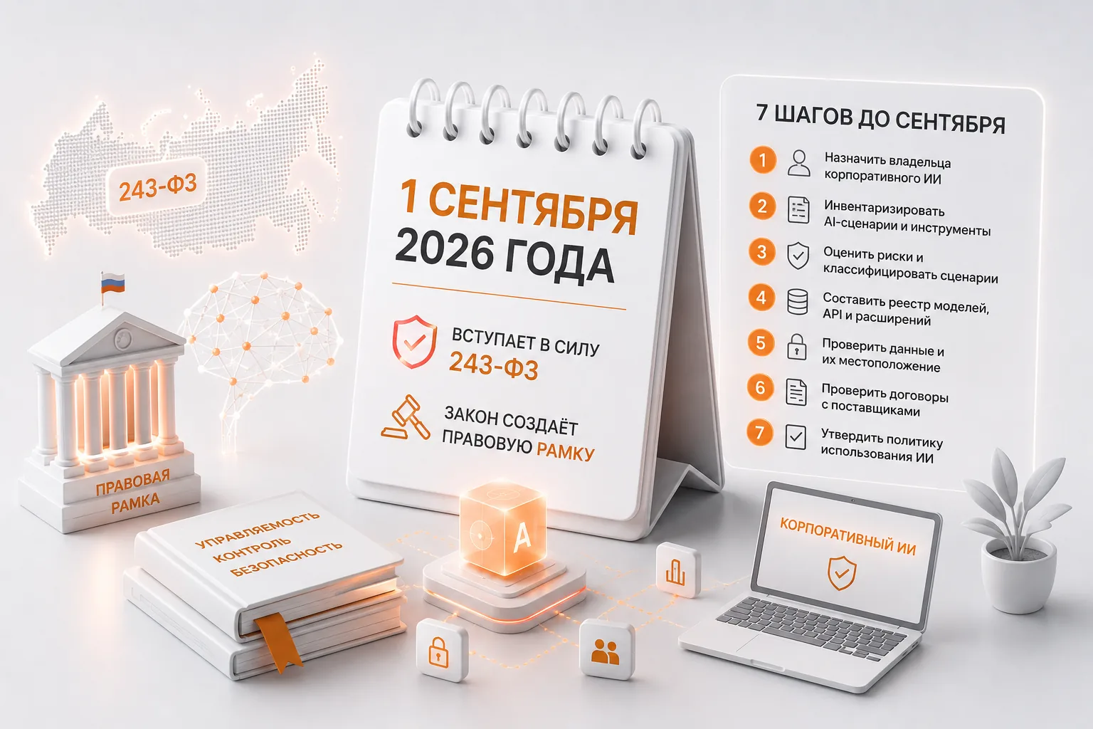 1 сентября 2026 года вступает в силу Федеральный закон №243-ФЗ об искусственном интеллекте